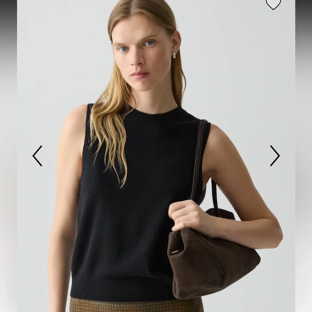 NWT Theory Crewneck Cashmere Shell Top - Picture 1 of 4